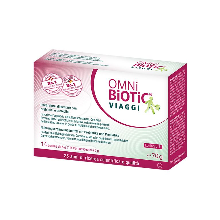omni biotic viaggi 14 bustine da 5 g