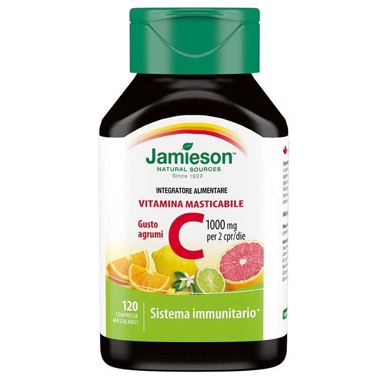 jamieson vitamina c 1000 masticabile agrumi 120 compresse
