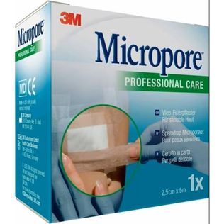 CEROTTO IN CARTA MICROPORE SURGICAL TAPE TAN M5X25MM