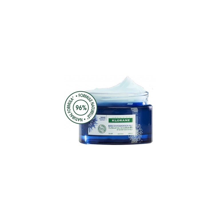 klorane crema idratante notte fiordaliso acido ialuronico 50ml