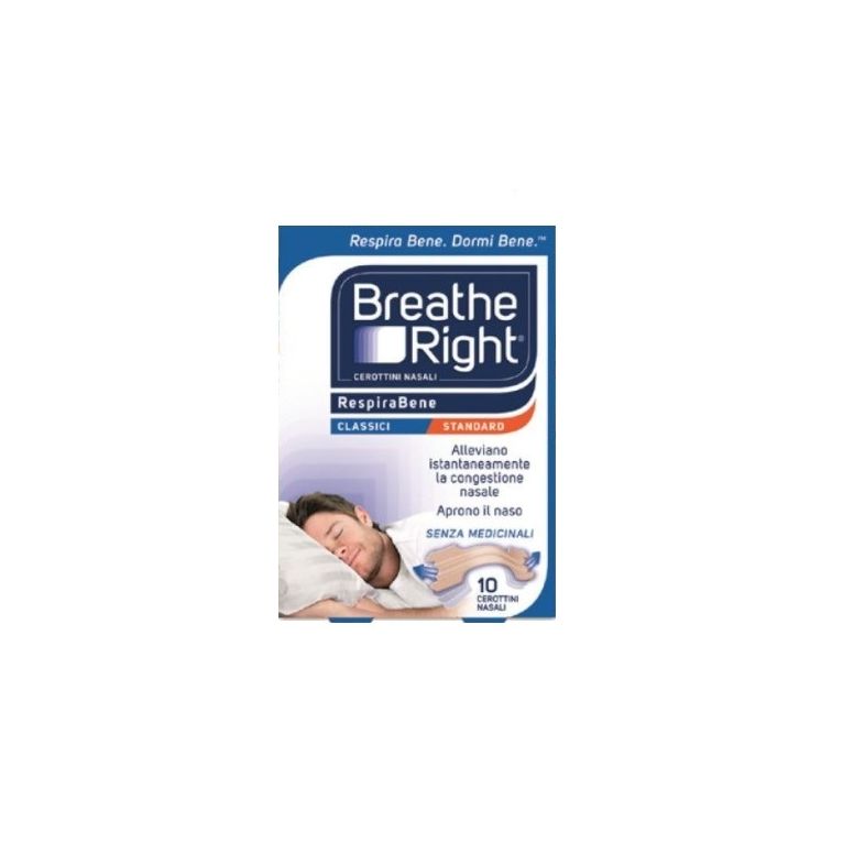 cerotti nasali breathe right classici 10 pezzi