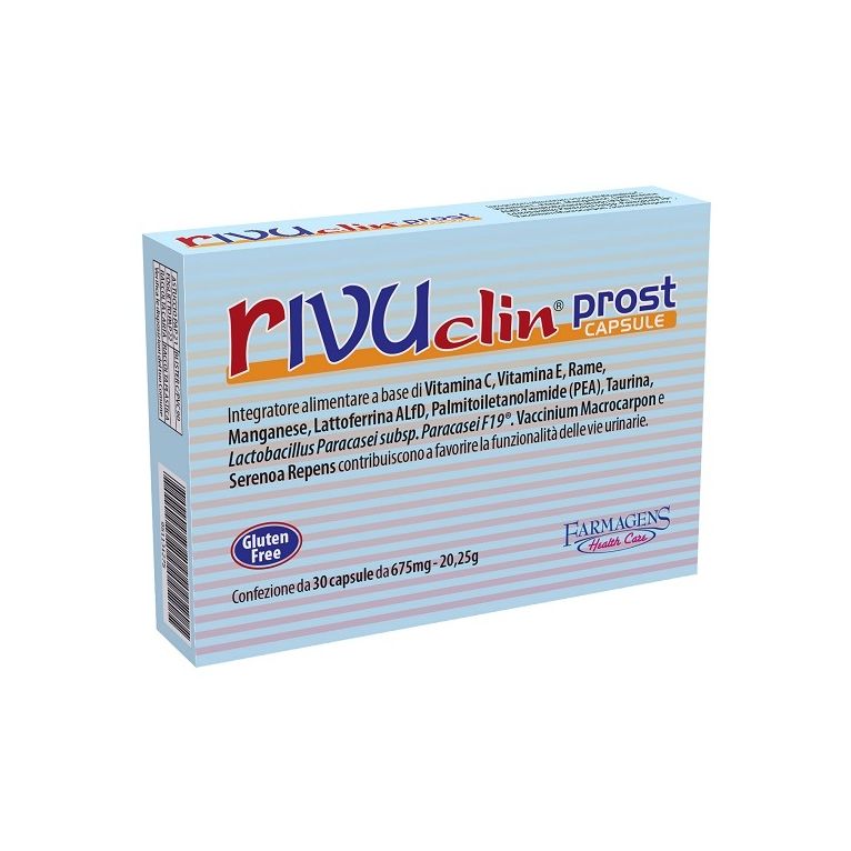 rivuclin prost 30 capsule 675 mg senza glutine