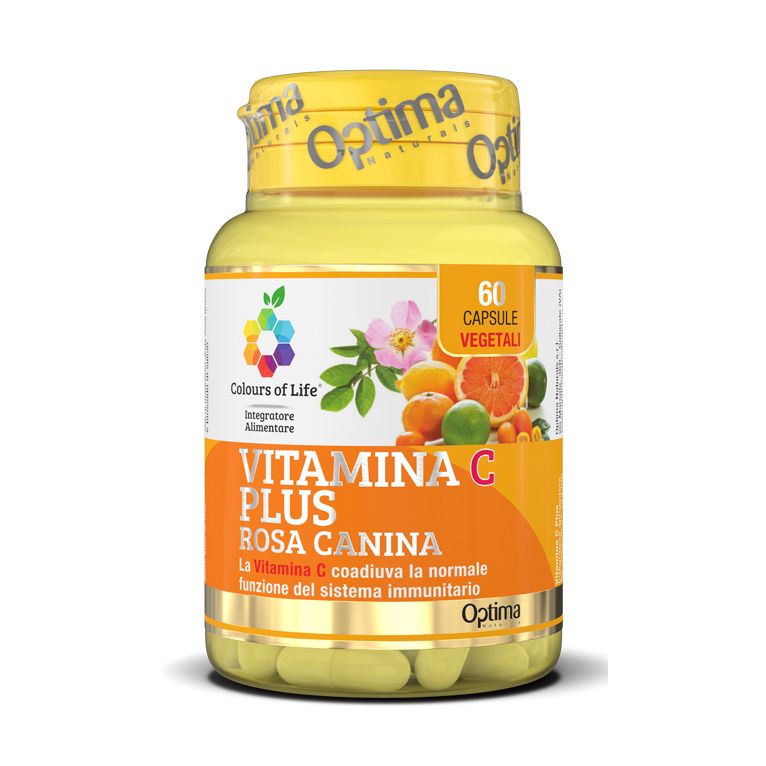 colours of life vitamina c plus rosa canina 60 capsule vegetali 724 mg