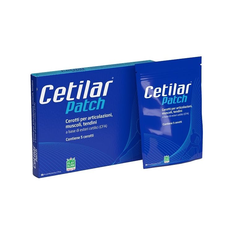 cerotto monouso cetilar patch per articolazioni muscoli e tendini 5 pezzi