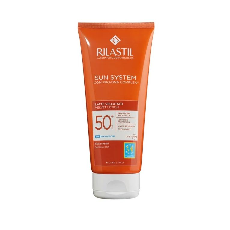 rilastil sun system photo protection terapy spf 50+ latte vellutante 200 ml