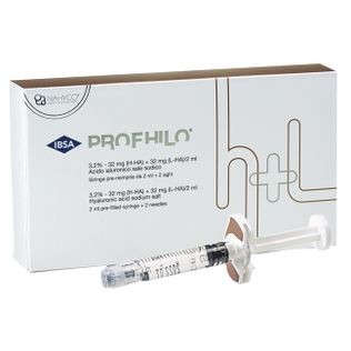 SIRINGA INTRADERMICA PROFHILO ACIDO IALURONICO SALE SODICO 3,2% 32MG H-HA + 32MG L-HA/2ML 2 ML + 2 AGHI