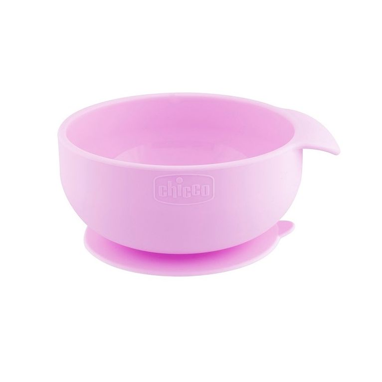 chicco ciotola silicone rosa