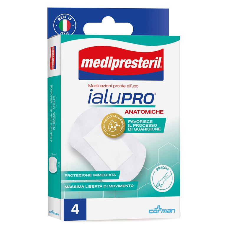 medipresteril ialupro braccia 7,5x10 cm 4 pezzi