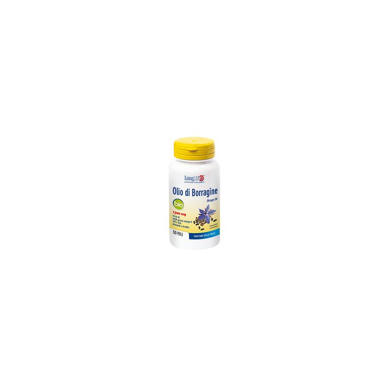 longlife olio borragine bio 50 perle in gelatina