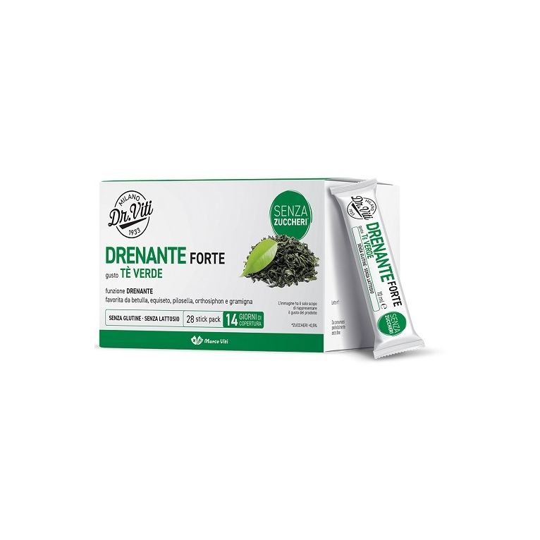 dr viti drenante forte te verde 28 stick pack senza zuccheri