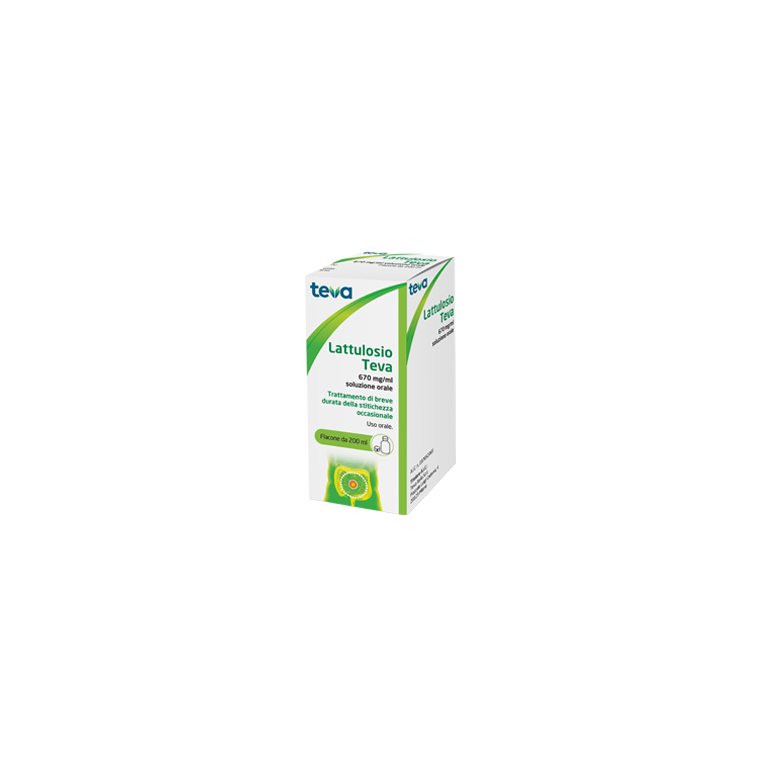 lattulosio (teva) orale soluz 200 ml 670 mg/ml flacone
