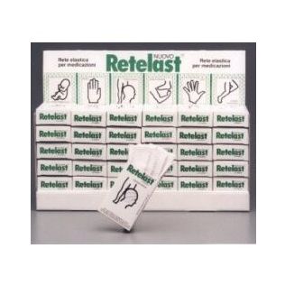 RETE TUBOLARE RETELAST ELASTICA PRETAGLIATA BIANCA PER DITA4 PEZZI