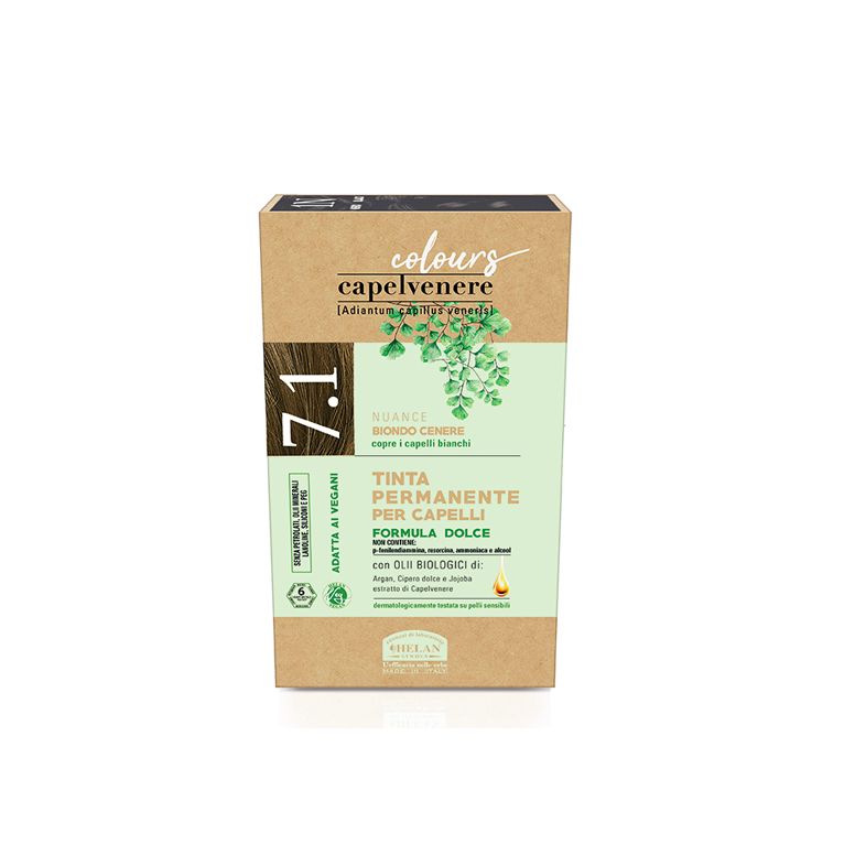 capelvenere colours tinta capelli 7,1n biondo cenere