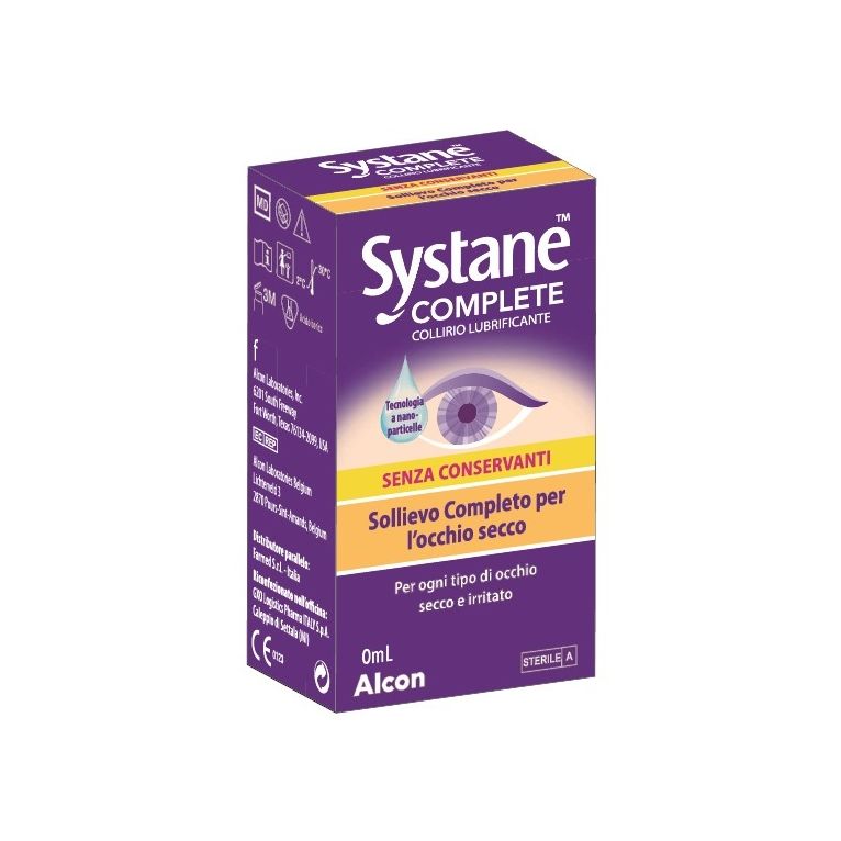 collirio lubrificante systane complete senza conservanti 10ml