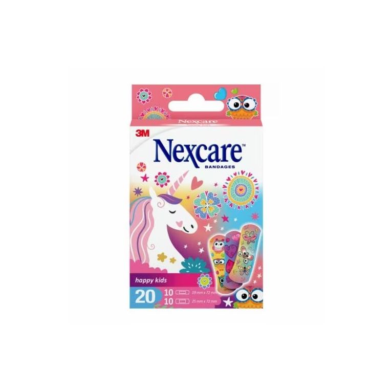 cerotto nexcare happy kids magic bambine 20 pezzi