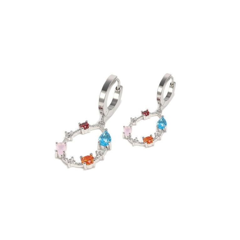 mj post 311 cerchietto argento con pendente di pietre