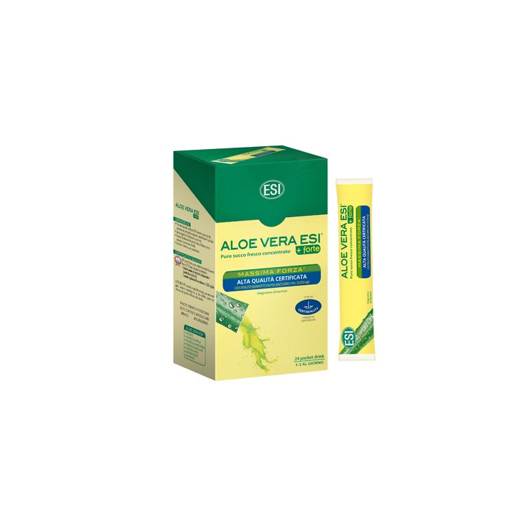 esi aloe vera succo + forte 24 pocket drink
