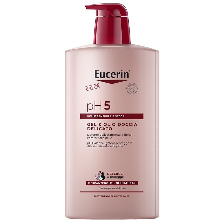 eucerin gel & olio doccia delicato 1 litro