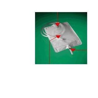 SACCA LETTO RIUTILIZZABILE CONVEEN CAPACITA' 1500ML LUNGHEZZA TUBO 90CM CON SCARICO 8 PEZZI ARTICOLO 5062