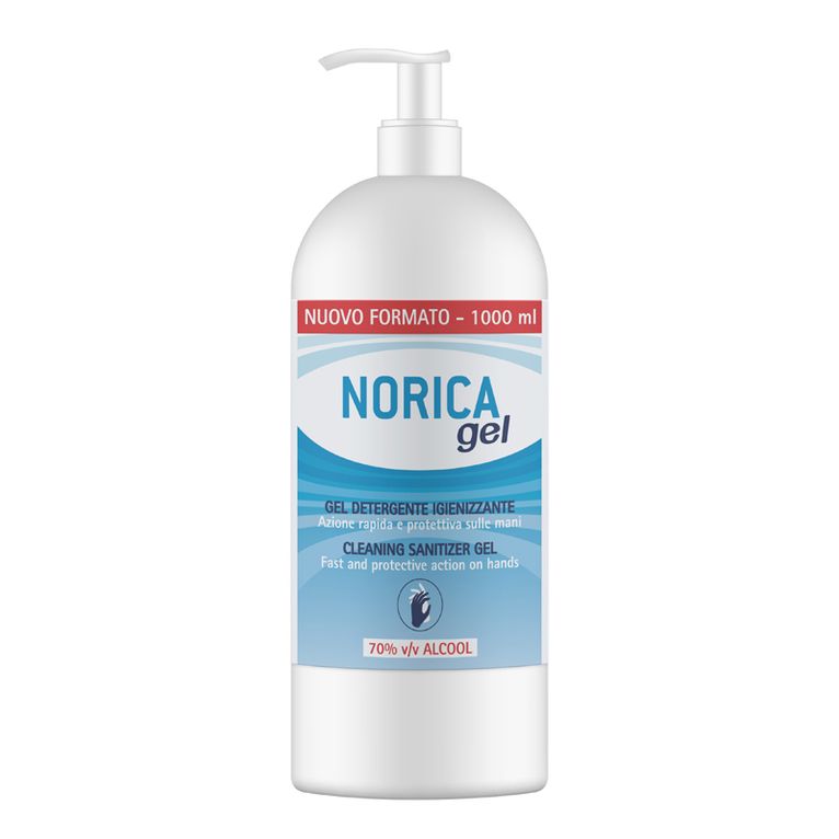norica gel detergente igienizzante 70% alcool 1000 ml