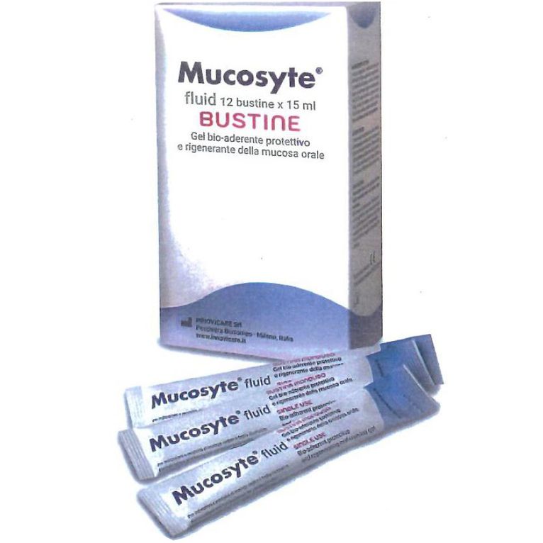 mucosyte fluid soluzione concentrata 12 bustine 15 ml