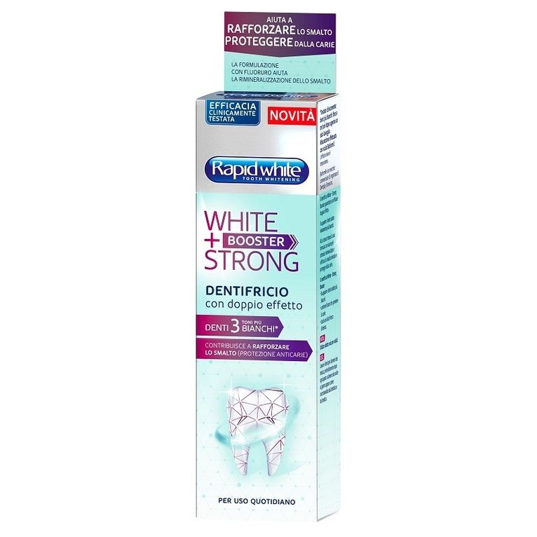 rapid white dentifricio white+booster strong 75ml