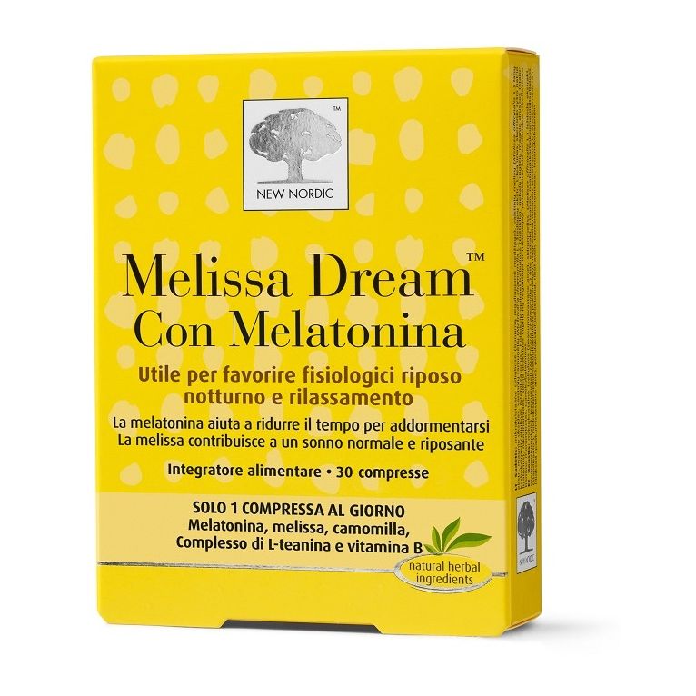 melissa dream con melatonina 30 compresse