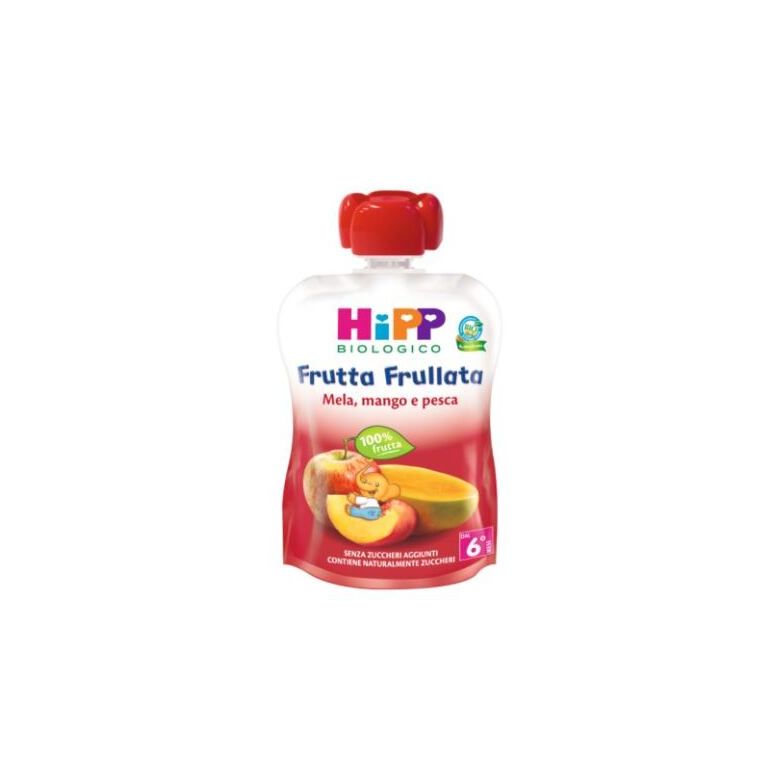 hipp bio frutta frullata mela/mango/pesca 90 g