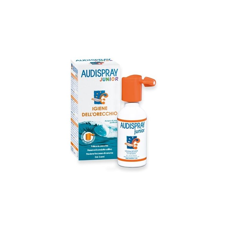soluzione di acqua di mare ipertonico audispray junior igiene orecchio spray senza gas 25 ml