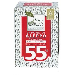 ALUS OLIVE & LAUREL SAPONE DI ALEPPO FATTO A MANO 55% 200 G