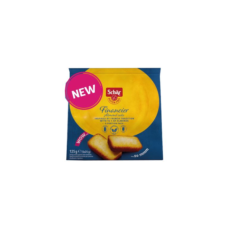schar financier merendina 5 pezzi da 25 g