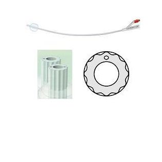 CATETERE VESCICALE IN SILICONE PROFILCATH PLUS SCANALATO 2 VIE CH14 LUNGHEZZA 31 CM PUNTA CILINDRICA 2 FORI CONTRAPPOSTIPALLONCINO 5 ML 1 PEZZO