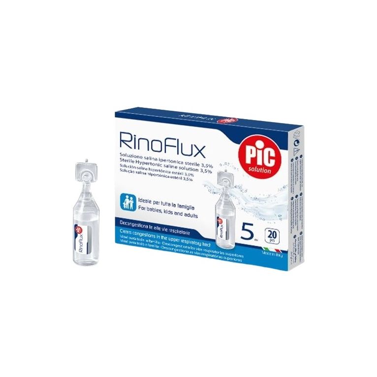 rinoflux soluzione ipertonica nasale pic 20 fiale 5 ml