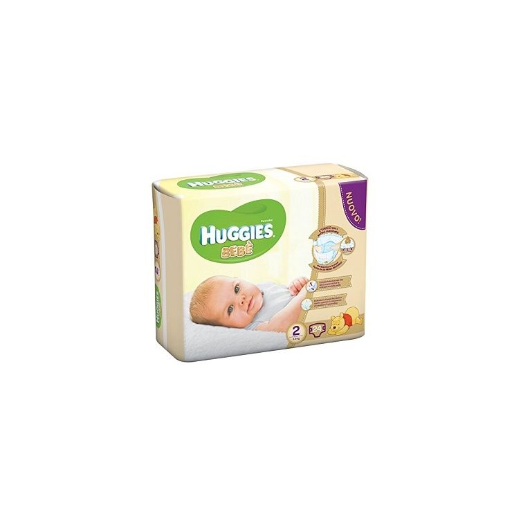 pannolino huggies extra care bebe' base 2 24 pezzi