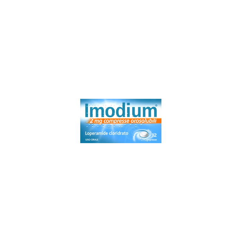 imodium 12 cpr orosolubili 2 mg