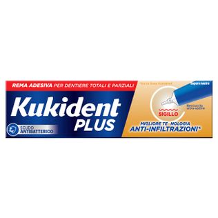 KUKIDENT PLUS BARRIERA ANTI-CIBO NEUTRO CREMA ADESIVA DENTIERE 40 G