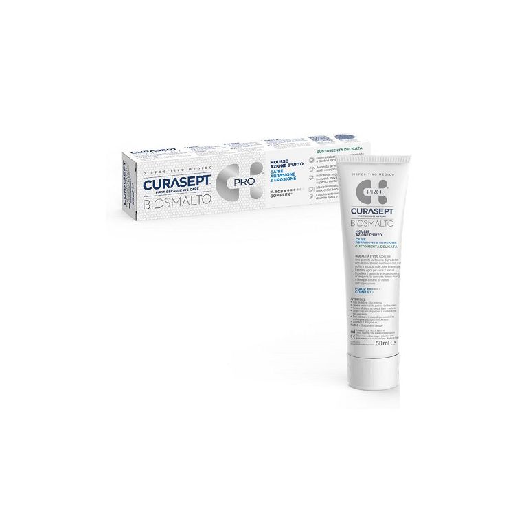 curasept biosmalto mousse carie menta 50 ml