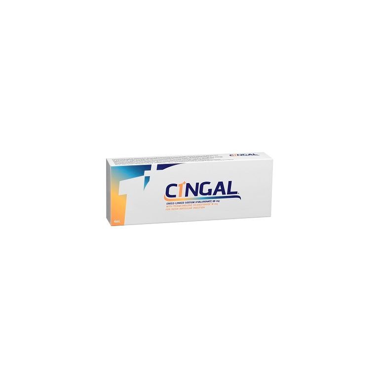 siringa preriempita intra articolare cingal 4 ml 22mg/ml acido reticolato con 4,5 mg/ml triamcinolone esacetonide