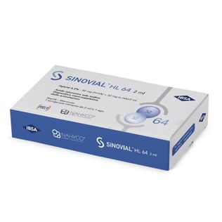 SIRINGA INTRA-ARTICOLARE SINOVIAL HL 64 ACIDO IALURONICO SALE SODICO 3,2% 32MG H-HA + 32MG H-LA/2ML 2 ML