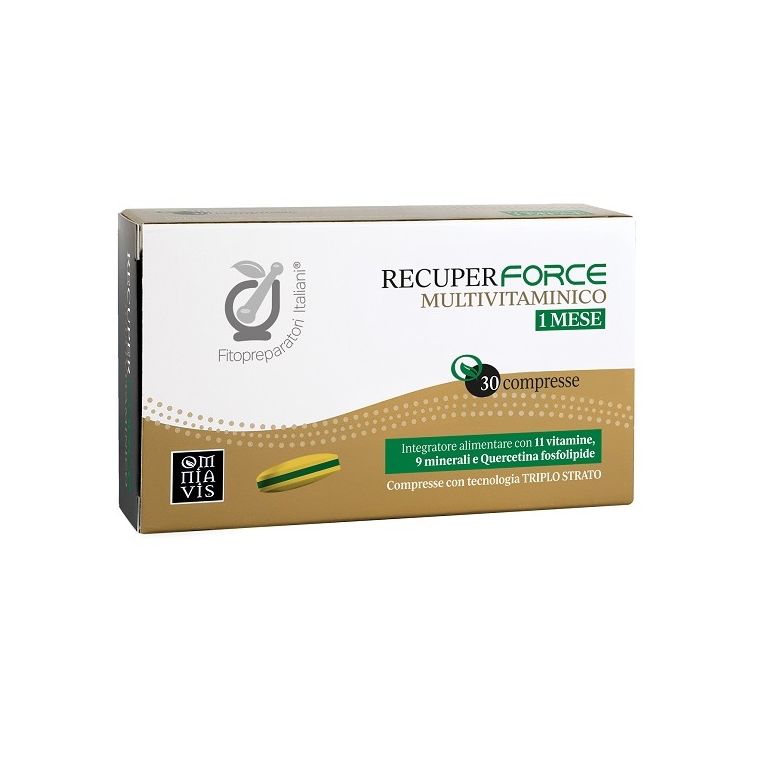 fitopreparatori italiani recuperforce multivitaminico 30 compresse senza glutine naturalmente privo di lattosio