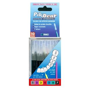 PIKDENT STUZZICOLINO 7 NERO 10 PEZZI