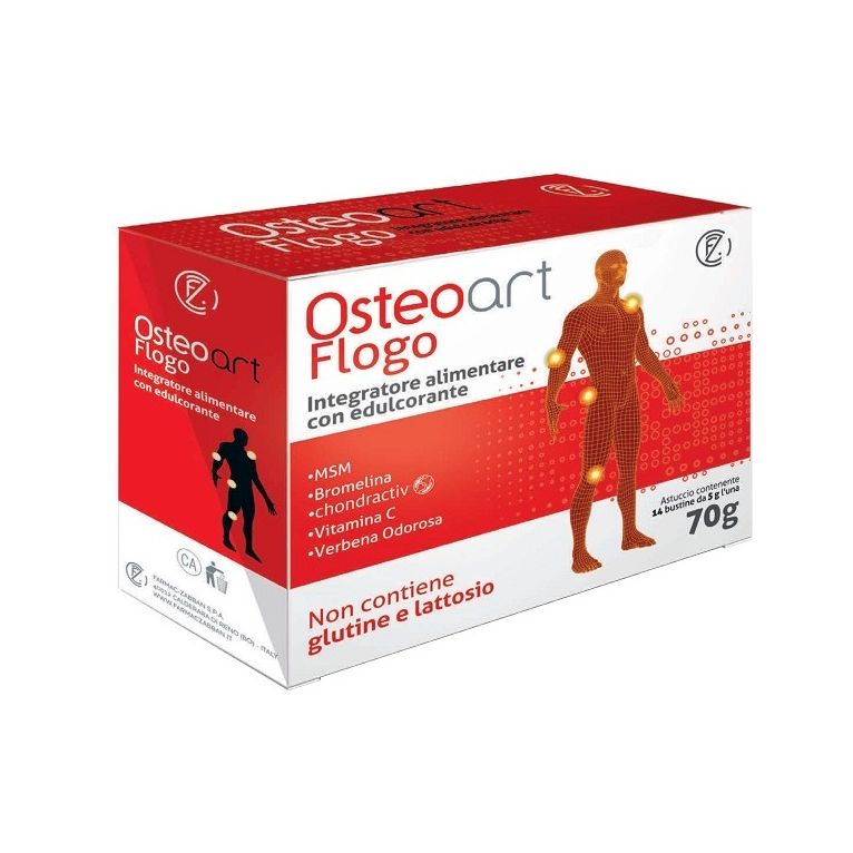 osteoart flogo 14 bustine con edulcorante senza glutine e lattosio