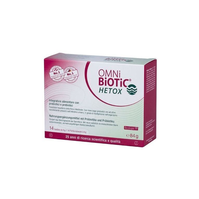 omni biotic hetox 14 bustine da 6 g