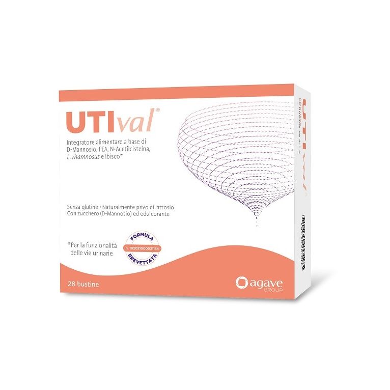 utival 28 bustine naturalmente privo di lattosio con zucchero d-mannosio ed edulcorante formula brevettata n. 102021000021134