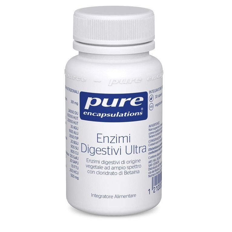 pure encapsulations enzimi digestivi ultra 30 capsule