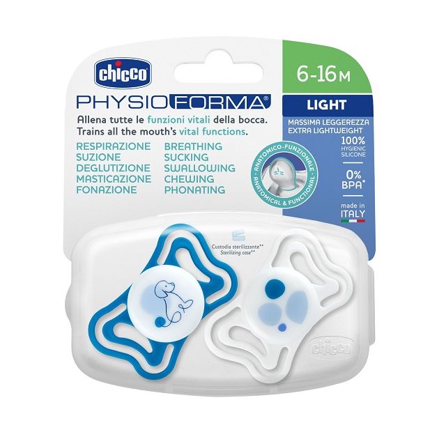 chicco-succhietto-light-blu-silicone-6-16m-2-pezzi