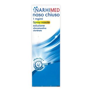 NARHIMED NASO CHIUSO spray nasale 10 ml 1 mg/ml soluzione con nebulizzazione attivata verticalmente
