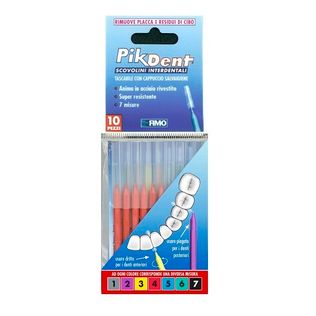 PIKDENT STUZZICOLINO 4 ROSSO 10 PEZZI