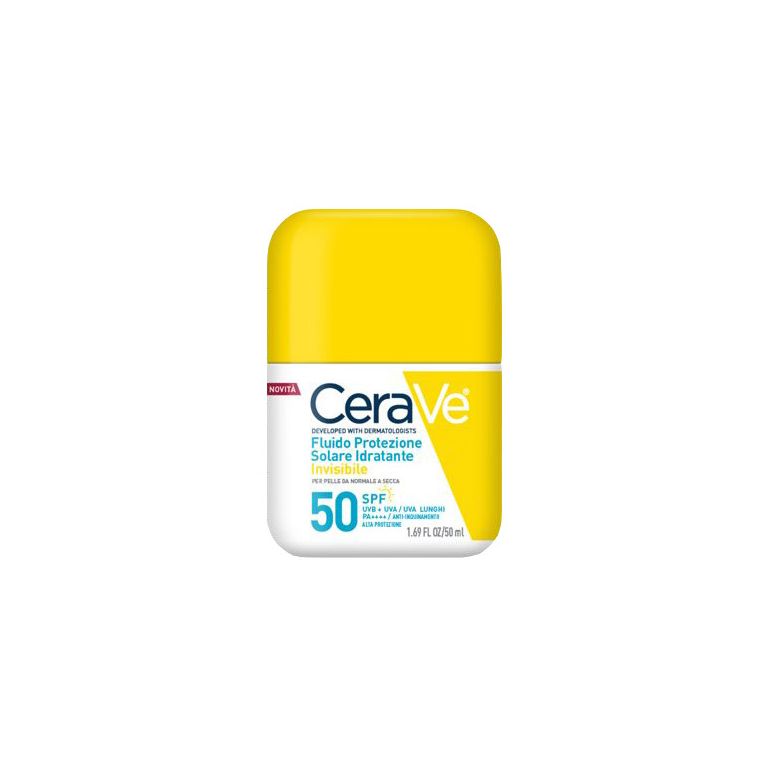 cerave fluido protezione solare idratante invisibile spf50 50 ml