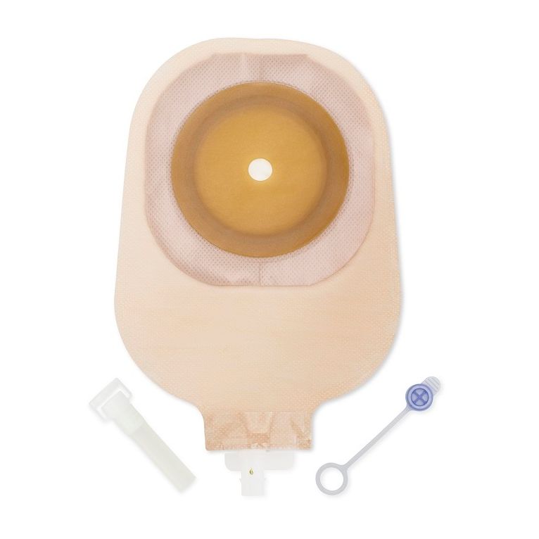 sacca uro trasparente con barriera idrocolloidale a spessoredifferenziato autoportante a protezione totale con bordo adesivo non allergico ritagliabile 15-25mm 10pezzi